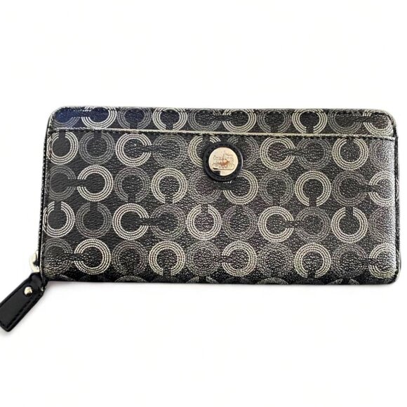 Coach Elegant Black and Gray Wallet - Picture 1 of 5